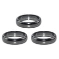 thumbnail image 1 of MasteelfCA 3 Pcs Anneaux de Doigts Hematites Polyvalents Traitement Pratique Surface Courbée Anneaux, 1 of 7