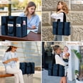 thumbnail image 7 of Kwuty Large Tote Bag for Women Waterproof with 12 Pockets Top Zipper Closure Utility Teacher Nurse Bags for Work School(Dark Blue), 7 of 7