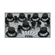 Beistle 88684-50 - The Silver Top Hat Party Assortment For 50