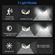 thumbnail image 4 of Luces solares FloreceBien para exteriores, sensor de movimiento, luz de pared para exteriores con energía solar, luces de seguridad solares a prueba de agua con modo de iluminación, ángulo amplio, 4 of 6