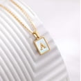 thumbnail image 5 of Stainless Steel Necklace for Women Letter Yellow Gold Plated Long Necklace, 5 of 5