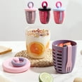 thumbnail image 1 of MTBLYS Travel Fruit Cup Double Layer Draining 650Ml Salad Container Portable Breakfast Cup Leakproof Sealed Snack Cup Work Lunch on The Go, 1 of 7