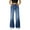 Blue, variant on Women's Fashion Casual High Waist Baggy Wide Leg Jeans, Stretchy Denim Pants with Four-Pocket Design and Button Front Closure, Comfortable Loose Fit Trousers for Daily Wear Black S