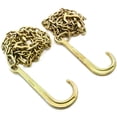thumbnail image 2 of Red Hound Auto (2) G70 Long 15 Inches J Hook Mini J, T and Grab Hook Combo Wrecker Tow Chain 10', 2 of 5