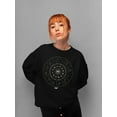 thumbnail image 2 of Zodiac Wheel Emoji - Astrology Horoscope Constellation Women's Sweatshirt, 2 of 4