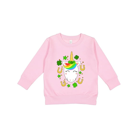 Inktastic Cute St. Patrick's Day Unicorn Toddler Sweatshirt