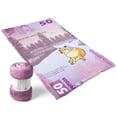 thumbnail image 3 of Frazada Cheems Ajolote Cobijita Billete $50 pesos Individual Frazada, 3 of 4