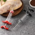 thumbnail image 5 of Stainless Steel Meat Injector for Barbecue Grilling Cooking Marinade Seasoning Flavor Injection Turkey Baking Tool Accessories Red, 5 of 8