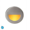 thumbnail image 3 of WL-LED300-AM-WT-WAC Lighting-LEDme-3.9W 1 LED Round Step/Wall Light in Contemporary Style-3.5 Inches Wide by 3.5 Inches High-White Finish-Amber Glass, 3 of 3