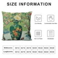 thumbnail image 5 of HENGT  Ming Vase Green Chinoiserie Throw Pillow Cover Traditional Chinese Designer Lumbar Pillow Case Cushion Cover Asian Body Pillow Covers Home Decor for Sofa Living Room Bedroom, 5 of 5