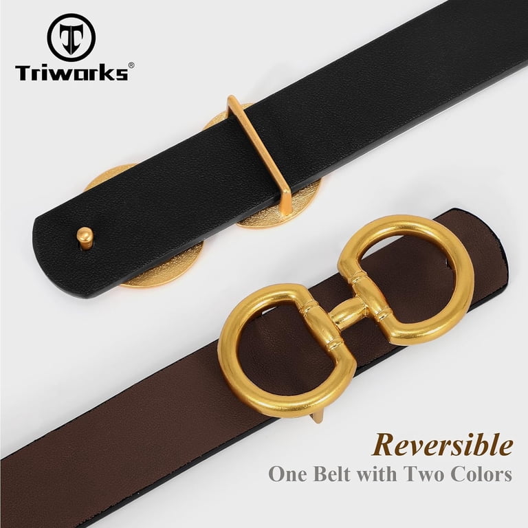 Women Reversible Leather Belt for Jeans Pants Fashion Ladies  display picture 2