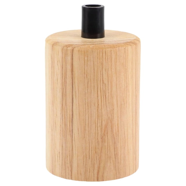 Milaget Bulb Holder Workshops Office Kitchen Replacement Part Wooden Lamp Holder Cup 7cmx5.5cm