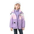 thumbnail image 1 of Uccdo Boys Girls Hooded Windbreaker Rain Jackets With Detachable Fleece Sweatshirts, Kids 2-in-1 Warm Fleece Lined Parka Coats Raincoats 3-13Y, 1 of 8
