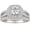 Moissanite Round, variant on 4 Ct Wedding Engagement Ring Set for Women Pear Sterling Silver Ring Cubic Zirconia Size 9