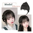 thumbnail image 4 of Wmool Natural Bangs Wig Headband Women Girls Fishbone Braid Forehead Hair Wigs/, 4 of 8