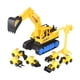 thumbnail image 4 of Juguete Navvy extra grande, máquina excavadora para bebés, juguete portátil, camión inercial, vehículo de ingeniería, juguete para niños de 3 años en Grande con 6 autos, 4 of 9