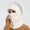White, variant on Herrnalise Woman's Winter Warm Neck Guard Head Guard Knitted Hat Scarf Mask In One Hairball Woolen Cap