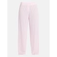thumbnail image 4 of No Boundaries Pointelle Baby Tee and Pants Sleep Set, 2-Piece, Women's XXS-3X, 4 of 4
