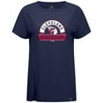 thumbnail image 2 of Women's Levelwear Navy Cleveland Guardians Influx Banner Arch T-Shirt, 2 of 3