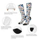 thumbnail image 3 of Fotbe Cute Sea Animals Calcetas Divertidas Estampadas para Hombre y Mujer, Calcetas de Algodón hasta la Rodilla para Caminar, Correr, Enfermería y Embarazo, 3 of 6
