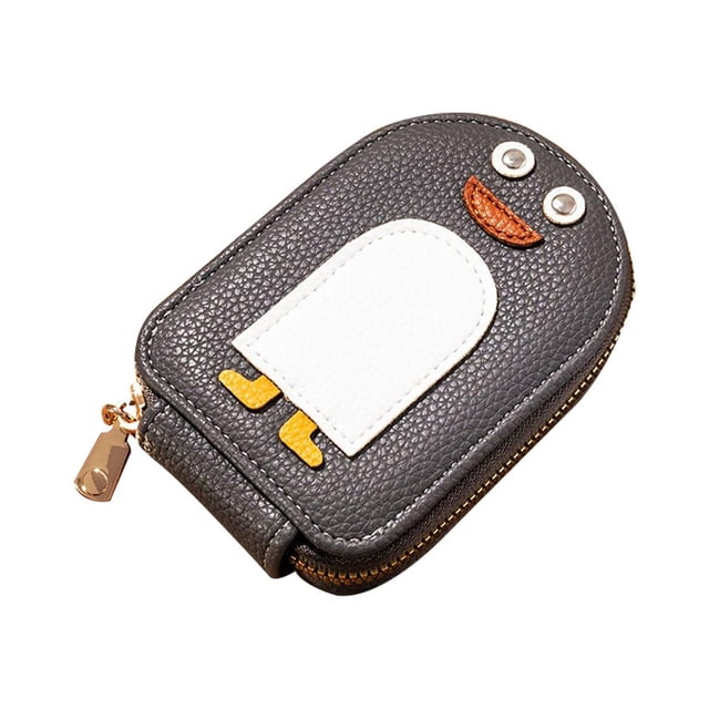 SharkTRUE Adorable Cartoon Penguin Accordion Card Holder: Large Capacity, Durable & Waterproof