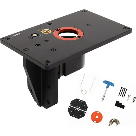 Router Lifts for Woodworking Easy to Install Router Table Lift System Woodworking Router Table for 2.56 in Diameter Trimmers & 0.98-1.97 in Thick Woodworking Countertops