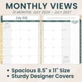thumbnail image 5 of bloom daily planners 2026-2027 Academic Planner, 13-Month Monthly & Weekly Hard Cover, 8.5" x 11", Butter Yellow Daisies, 5 of 23
