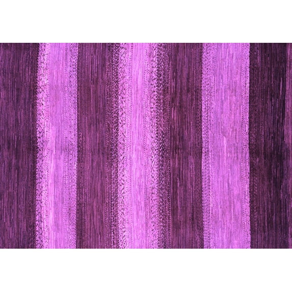 Ahgly Company Indoor Rectangle Abstract Purple Modern Area Rugs, 2' x 5'