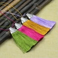 thumbnail image 2 of U8MO 3'' Key Chian Pendants Ice Silk Tassel Trim Craft Keyring Jewelry Making DIY-26# fruit green, 2 of 9