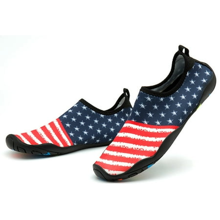 

Taluosi Unisex Flag Camouflage Quick Drying Anti Slip Swim Surf Water Shoes Beach Socks