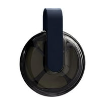 LiUMX Portable Pill Organizer Box | 7-Day Weekly Medicines Storage Container with Removable Dividers | 4.33x3.35x1.02 inch Travel Case | Dark Blue, Coffee, Green