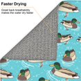 thumbnail image 6 of Naloa Mallard Ducks Swimming In The Lake Dish Drying Mat for Kitchen Counter, Heat Resistant Drainer Mats, Absorbent Draining Mat,Dish Rack Pad,16"x18", 6 of 8