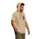 thumbnail image 5 of Ceisia Men's Relaxed Fit Cotton Linen Hooded Shirts | Short Sleeve Button Down Casual Shirts | Summer Beach Tops Gift, 5 of 9