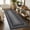 Black, variant on ZACOO 2'x8' Vintage Braided Print Border Runner Rug, Thin Washable Anti-Slip Floor Rug for Hallway Kitchen Laundry Room, Natural
