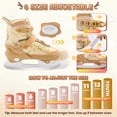 thumbnail image 4 of OBENSKY 4-Size Adjustable Ice Skates for Kids Girls Boys, Reindeer Beginner Ice Skating Shoes w/ Stainless Steel Blade for Birthday Christmas Gift, 4 of 8