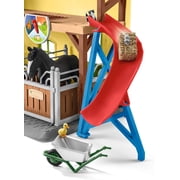 Schleich - Farm World: Horse Stable Set with Rider Figurines, Horse Toys & Accessories, 82 Pcs