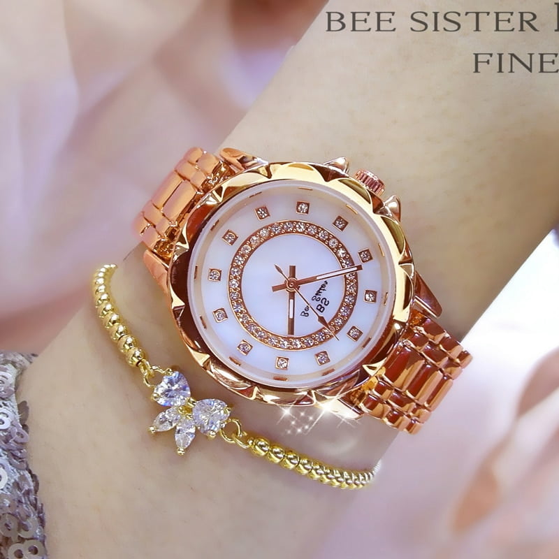 waarom Verenigde Staten van Amerika resultaat 2022 Rhinestone Elegant Ladies Watches Diamond Women Luxury Brand Watch  Gold Clock Wrist Watches for Women Relogio Feminino 2021 - Walmart.com