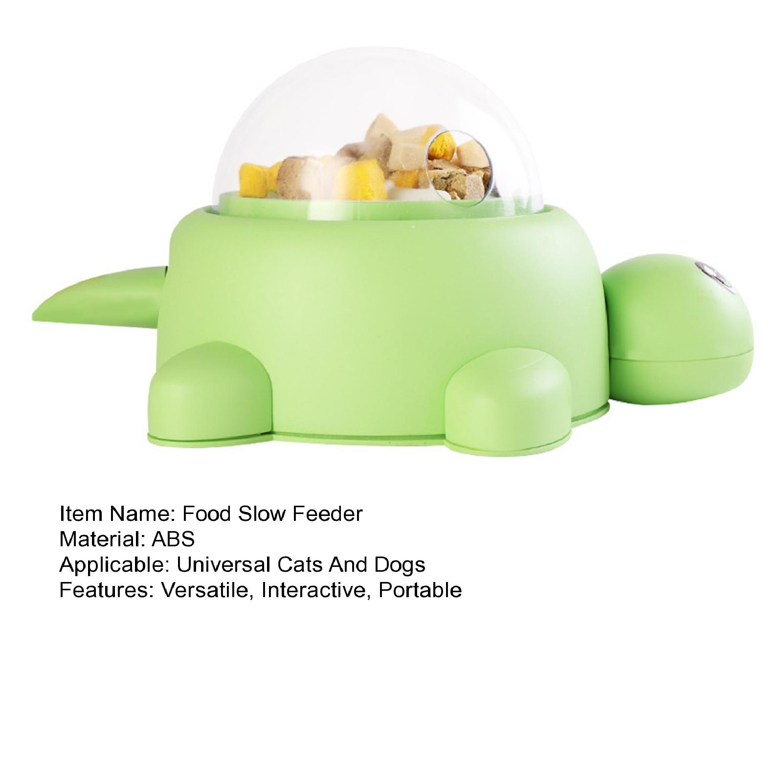 Yesbay Interactive Pet Food Slow Feeder ,Dispenser Slow Feeder Food Puzzle Small Animal Snack Dispenser for Cats Dogs