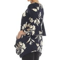 thumbnail image 4 of White Mark Women's Floral Blanche Tunic Top, 4 of 5