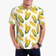 thumbnail image 1 of Balery Corn On The Cob Camisa Polo de Hombre con Estampado, de Manga Corta y Tejido Medio, Camisa Tipo Golf Polo-Large, 1 of 6