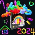 thumbnail image 2 of Light Up Pop Tubes 12 Pack – Sensory Fidget Toys with LED Glow, Colorful Stretch Tubes for Kids, Party Favors, Autism & ADHD Relief, Stress Relief Toys for Boys and Girls, Ages 3+, 2 of 5