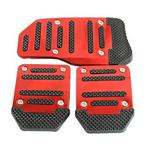 Manual 3 Pcs Brake Pedal Pads Anti Slip Wear Resistant Manual Accelerator Foot Pedal Cover for Car