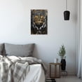 thumbnail image 3 of ZHONGYUTONG Crown Canvas Wall Art King Queen Pictures Golden and Black Painting African American Poster for Bedroom Decor Framed (28.00" x 42.00"), 3 of 5