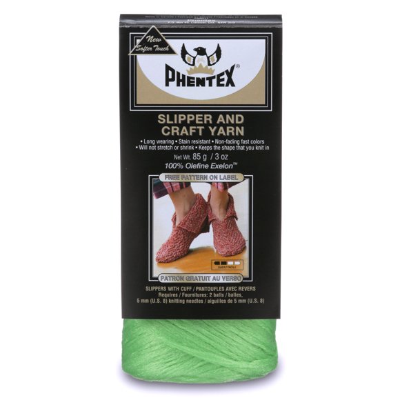 Phentex® Slipper and Craft Yarn, Olefin #4 Medium, 3oz/85g, 164 Yards