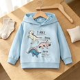 thumbnail image 2 of Hessimy 2-3 Years Toddler Boys Monster Truck and Dinosaur Graphic Pullover Hoodie,Fun Print Long Sleeve Sweatshirt, 2 of 9
