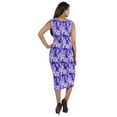 thumbnail image 4 of Bimba Printed Bodycon Midi Dress For Women Casual Sleeveless Viscose Jersey Dress, 4 of 7