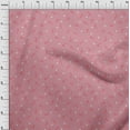 thumbnail image 4 of oneOone Georgette Viscose Light Pink Fabric Christmas Sewing Material Print Fabric By The Yard 42 Inch Wide, 4 of 4