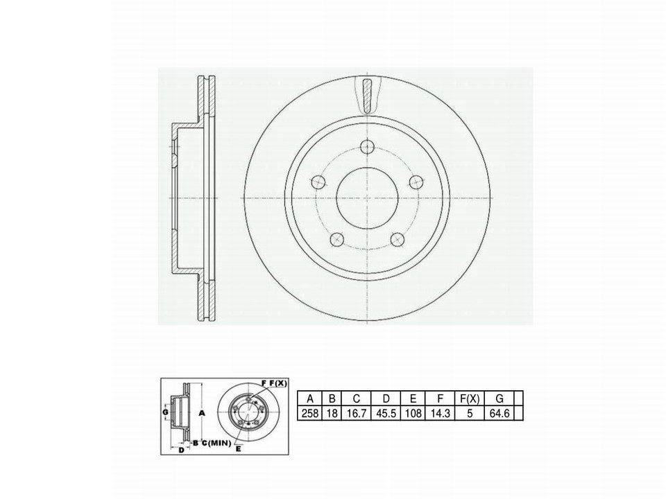 Winstop Brake Rotor, Rear WS232254, Ford Thunderbird 1997-1993