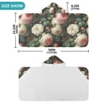 thumbnail image 4 of Yayeee Kids Hooded Towel with Hand Pockets Beach Soft Absorbent Bath Wrap 50 x 23.5 inch, White and Pink Roses, 4 of 5