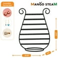 thumbnail image 3 of Mango Steam Harp Stud Earring Jewelry Organizer, Display Stand, Storage, Gift (Black/Metal), 3 of 4